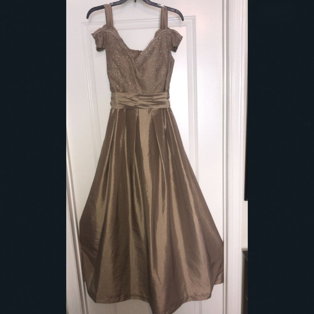 Tan/Gold-ish dress (R&M Richards)